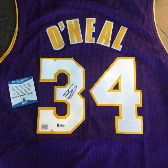 🆕LA Lakers Shaquille O’Neal signed Jersey - Picture 3 of 4